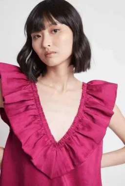 Aje Solitude Shift Mini Dress In Pink Size 8 for rent on The Volte - image 3