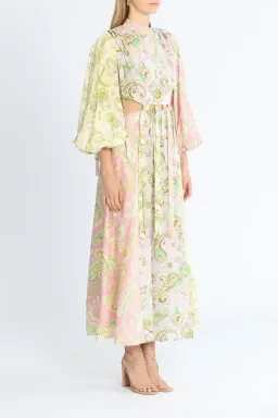 Alemais Marta Cutout Midi Dress Multi  Size 10 for rent on The Volte - image 2