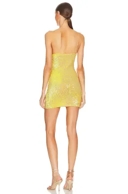 Natalie Rolt Josie Mini Dress Yellow Size AU 6 for rent on The Volte - image 2