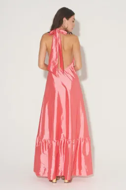 Hansen & Gretel Gateau Gown in Watermelon Pink Size S / AU 8 for rent on The Volte - image 3