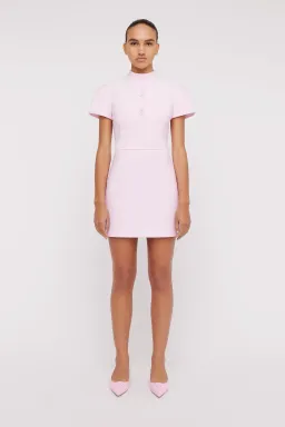 Scanlan Theodore Italian Milano Button Dress in Pink Size XS / AU 6 for rent on The Volte - image 1