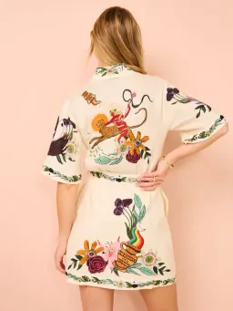 Alemais Meagan Mini Dress Print Size 12 for rent on The Volte - image 3