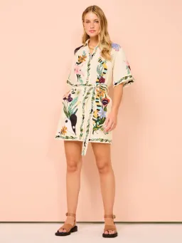 Alemais Meagan Mini Dress Print Size 12 for rent on The Volte - image 1