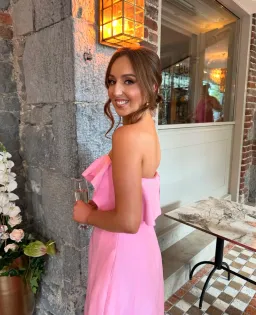 Aje Shallows Strapless Gown in Pink Size 8 for rent on The Volte - image 4