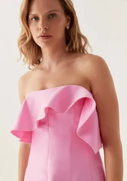 Aje Shallows Strapless Gown in Pink Size 8 for rent on The Volte - image 9