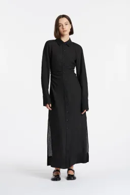 Sir The Label Clemence Shirt Dress Black Size 2 / AU 10 for rent on The Volte - image 1
