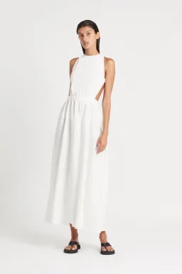 Sir The Label Alena Maxi Dress Ivory Size 3 / AU 12  for rent on The Volte - image 1