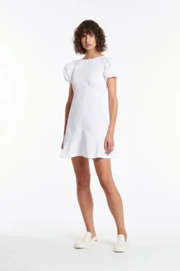 Sir The Label Mason Panelled Mini Dress White Size 1 /  AU 8 for rent on The Volte - image 1