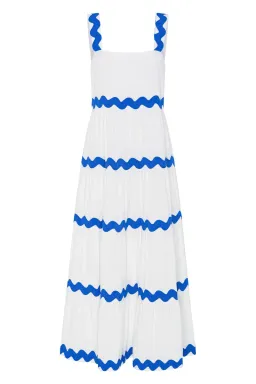 Mister ZimiSierra Maxi Dress In White Ric Rac Size AU 16    for rent on The Volte - image 3