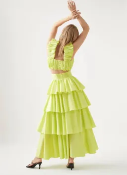 Aje Medina Set in Lime Green Size AU 6 for rent on The Volte - image 3