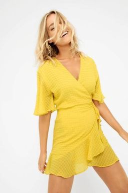 Sheike Glory Mini Dress Sunshine Yellow Size 6 for rent on The Volte - image 2