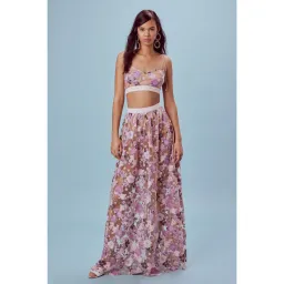 For Love And Lemons Posy Embroidery Crop Top and Maxi Skirt Set Floral Size M / AU 8-10 for rent on The Volte - image 1