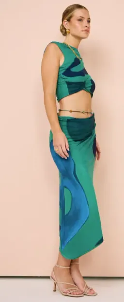 SIR Frankie Gathered Top & Bias Skirt Set for rent on The Volte - image 3