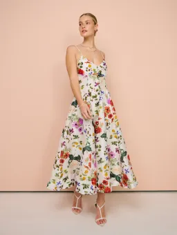 Sofia The Label Enchanted Floral Midi Dress Enchanted Floral Size 8 for rent on The Volte - image 2