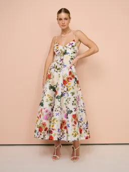 Sofia The Label Enchanted Floral Midi Dress Enchanted Floral Size 8 for rent on The Volte - image 4