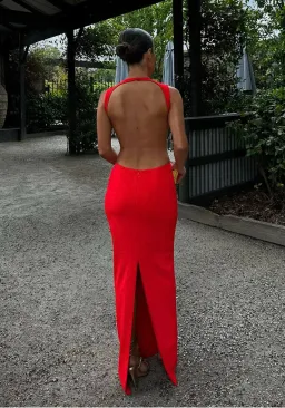 Effie Kats Valencia Gown Red Size M/Au 10 for rent on The Volte - image 2