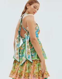 Alemais Dreamer Halter Tier Midi Dress Multi Size 10 for rent on The Volte - image 5