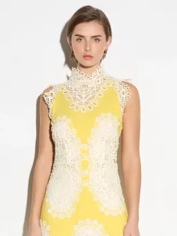 Moss and Spy Mimosa A line Dress Yellow Size 14 for rent on The Volte - image 2