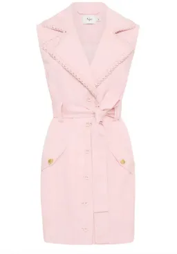 Aje Encompass Utility Mini Dress Pink Size 8 for rent on The Volte - image 5