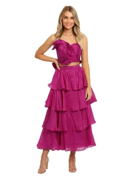 Leo Lin Violet Bustier and Skirt Set Size 14 for rent on The Volte - image 1