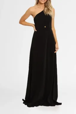 Langhem Dior Gown Black Size 10 for rent on The Volte - image 1