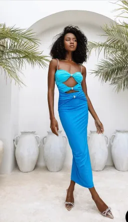 Eliya The Label Zora Dress Blue Size M / Size AU 10 for rent on The Volte - image 5