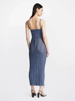Dion Lee Laced Openwork Dress Blue Size AU 10 for rent on The Volte - image 2