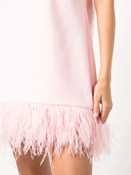 Likely Marullo Feather-Trim Dress Rose Pink Size AU 8 for rent on The Volte - image 4
