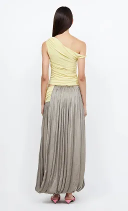 Bec & Bridge Serene Boatneck Maxi Dress Citrus/ Taupe Size AU 10 for rent on The Volte - image 3