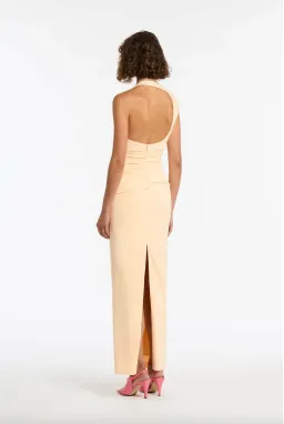Sir The Label Giacomo Gathered Gown Butter Yellow Size 3/ AU 12 for rent on The Volte - image 2