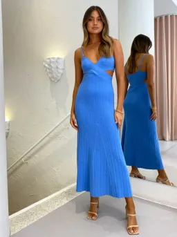 Anna Quan Sabrina Dress in Iris Blue Size 10 for rent on The Volte - image 2