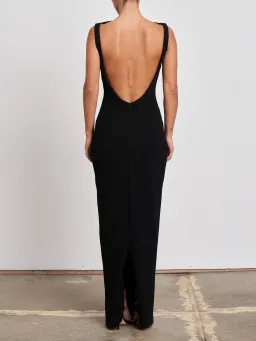Effie Kats Verona Gown Black Size S / AU 8 for rent on The Volte - image 3