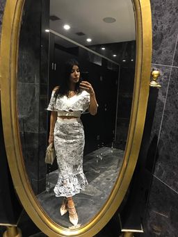 Nicola Finetti Kaylee Top and Adriana Skirt Set Blue Size 6 for rent on The Volte - image 3