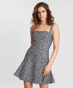 By Johnny Spotty Dotty Hem Mini Dress Size 14 for rent on The Volte - image 1