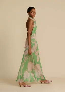 Arcina Ori Josefine Dress Green Floral Size Small/ AU 8 for rent on The Volte - image 2
