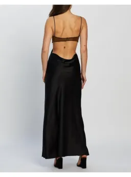 Bec & Bridge Agatha Cut Out Midi Dress Black/Copper Size AU 6 for rent on The Volte - image 2