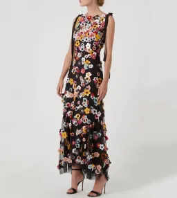 Rachel Gilbert Lolo Applique Floral Gown for rent on The Volte - image 1