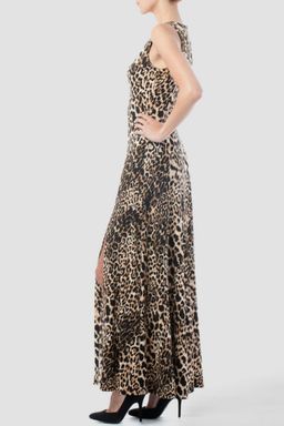 JOSEPH RIBKOFF Leopard print maxi dress for rent on The Volte - image 2
