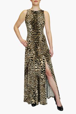 JOSEPH RIBKOFF Leopard print maxi dress for rent on The Volte - image 3