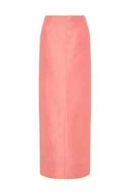 Aje Flame Crop Top and Mary Column Maxi Skirt Guava Pink Size 6 for rent on The Volte - image 4