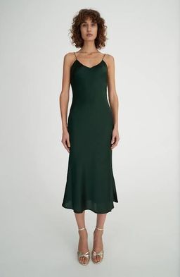 Hansen & Gretel Demi Silk Dress Black Size 8 for rent on The Volte - image 1