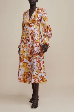 Acler Lydford Midi Dress in Lilac Brush Size 16 for rent on The Volte - image 4