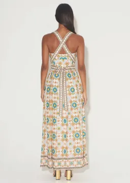 Hansen & Gretel Tulsa Mosaic Maxi Dress Print Size 8 for rent on The Volte - image 2