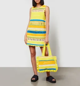 Ganni x Coggles Crocheted Mini Dress Multi Size S / AU 8 for rent on The Volte - image 1