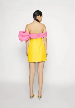 Rachel Gilbert Manuela Dress Yellow/Pink Size 8 for rent on The Volte - image 6