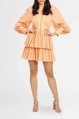 Acler Amelia Dress Orange Size 10 for rent on The Volte - image 4