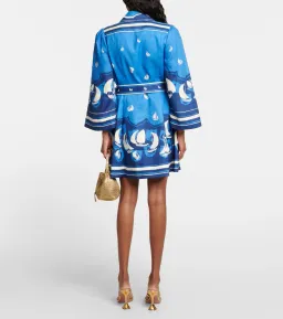 Zimmermann High Tide Mini Shirtdress Blue Sailboats Size 0/AU 8 for rent on The Volte - image 2