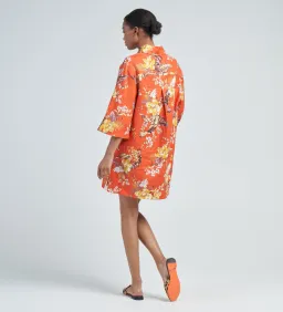 Zimmermann The Matchmaker Tunic Mini Dress in Red Tropical Floral Size 3 / AU 14 for rent on The Volte - image 2