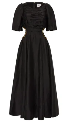 Aje Monica Chainlink Midi Dress in Black Size 6 for rent on The Volte - image 4
