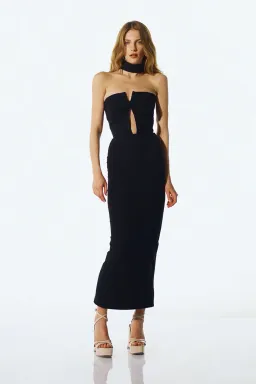 THE NEW ARRIVALS by İlkyaz Özel Holly in Sing Sing Dress Black Size 6/XS for rent on The Volte - image 1